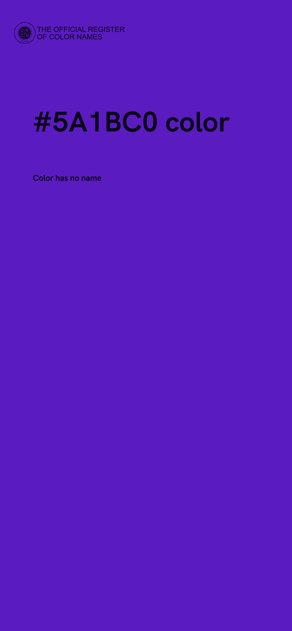#5A1BC0 color image