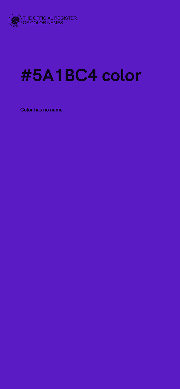 #5A1BC4 color image