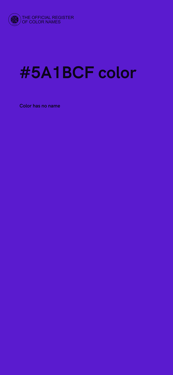 #5A1BCF color image