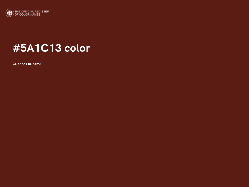 #5A1C13 color image