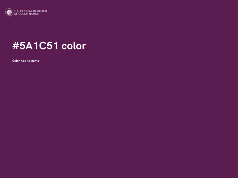 #5A1C51 color image
