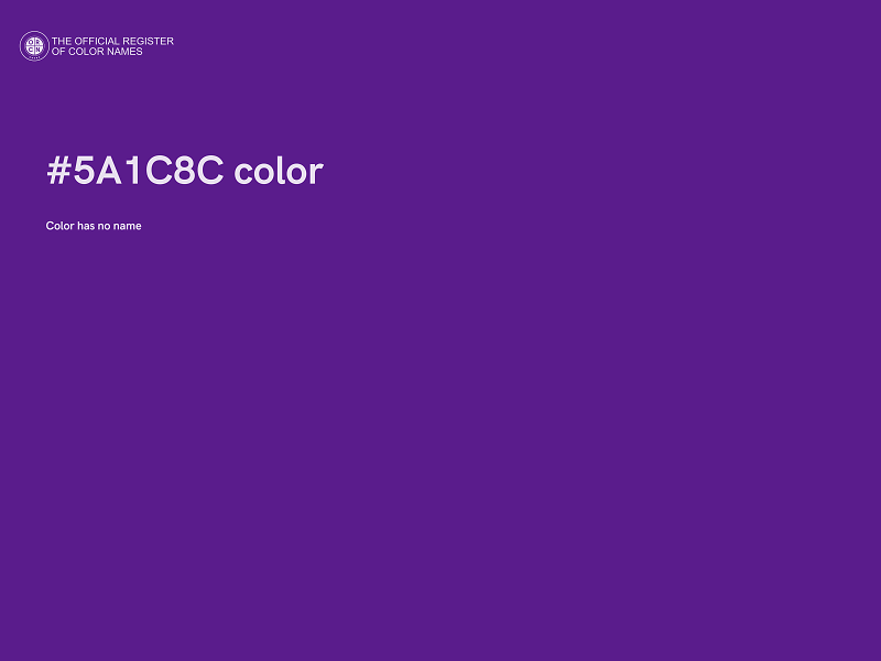 #5A1C8C color image