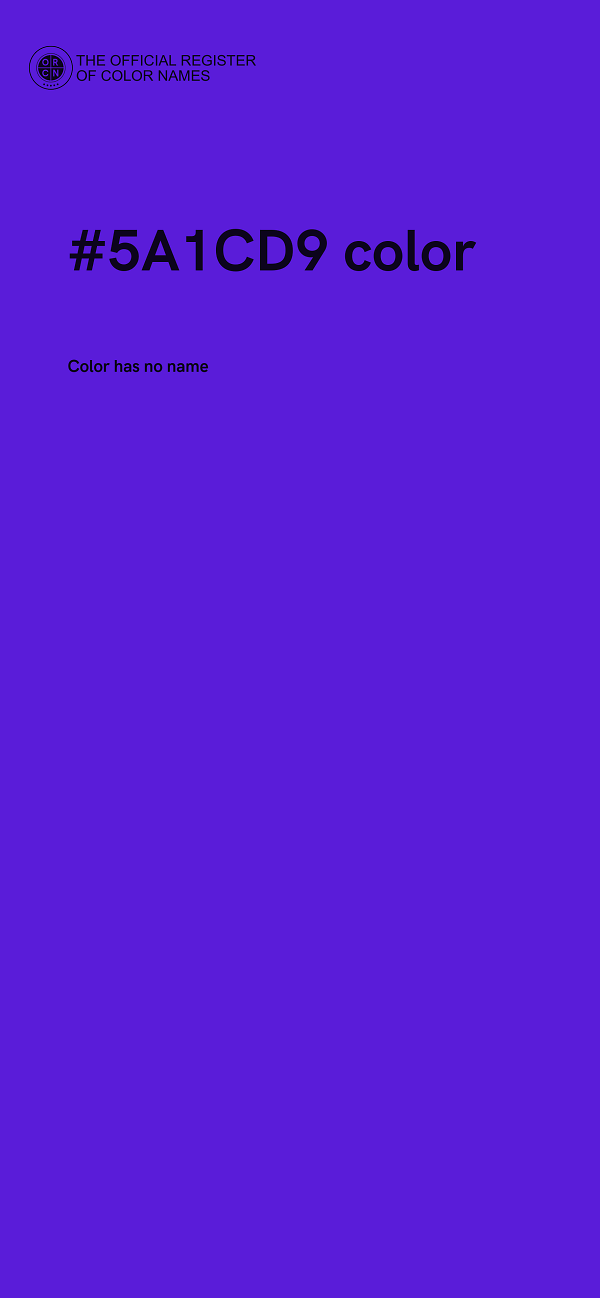 #5A1CD9 color image