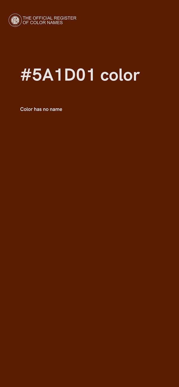 #5A1D01 color image
