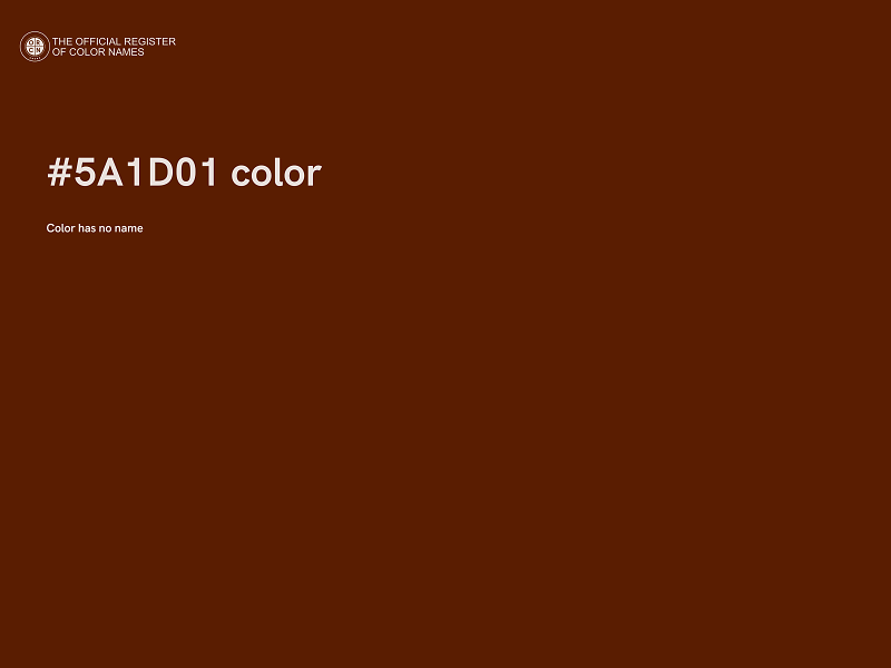 #5A1D01 color image