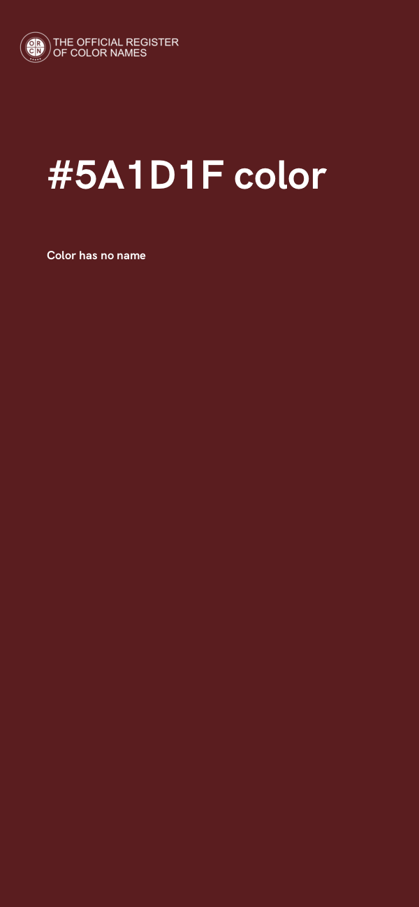 #5A1D1F color image