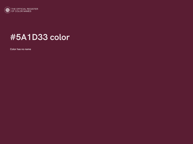 #5A1D33 color image