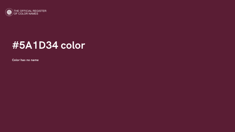 #5A1D34 color image