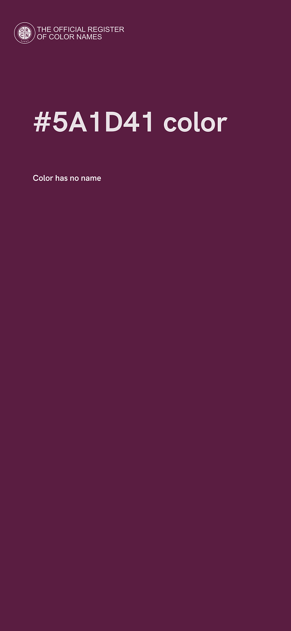 #5A1D41 color image