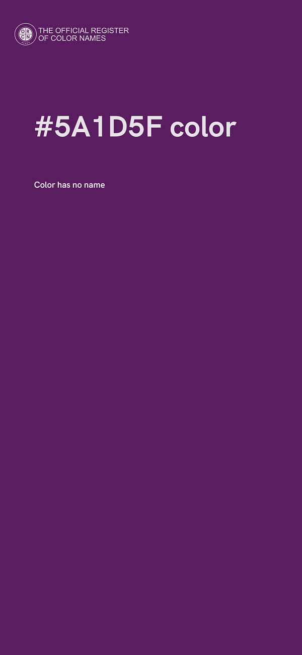#5A1D5F color image