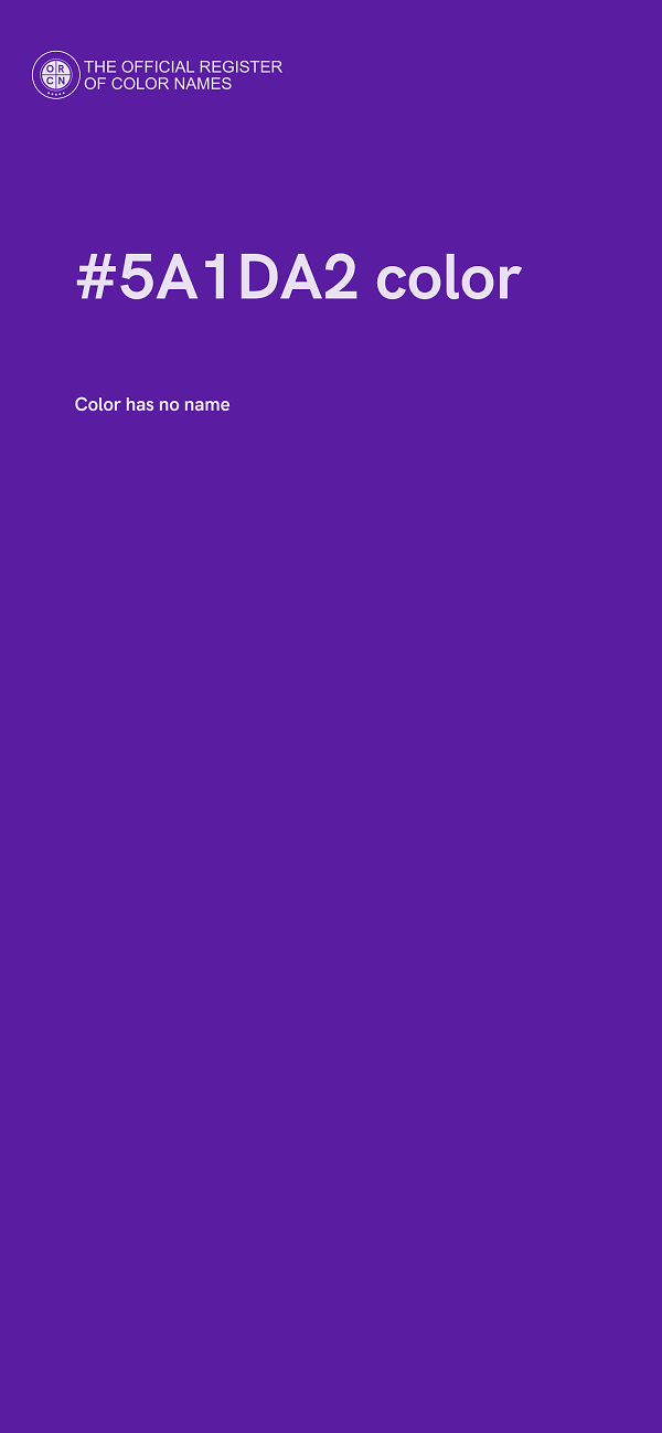 #5A1DA2 color image