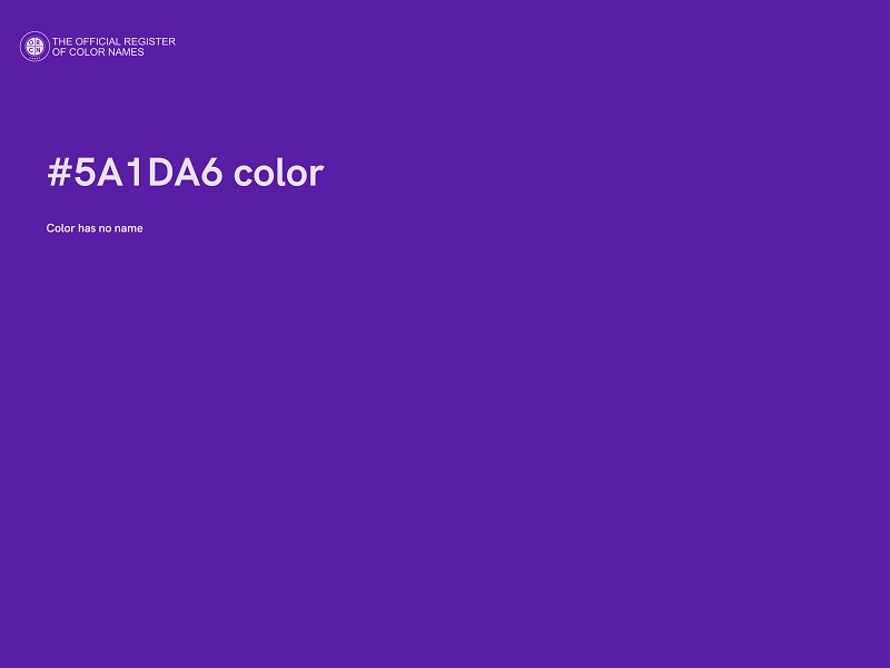 #5A1DA6 color image