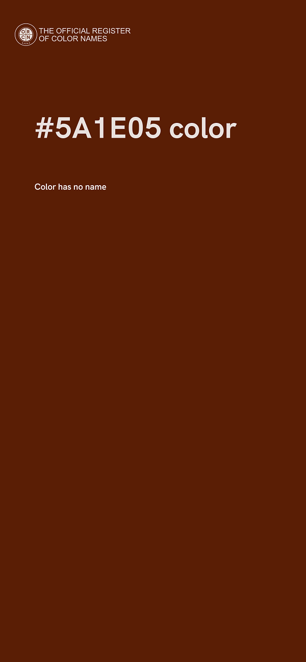 #5A1E05 color image