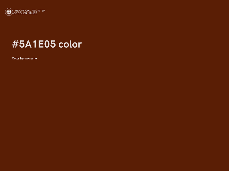 #5A1E05 color image