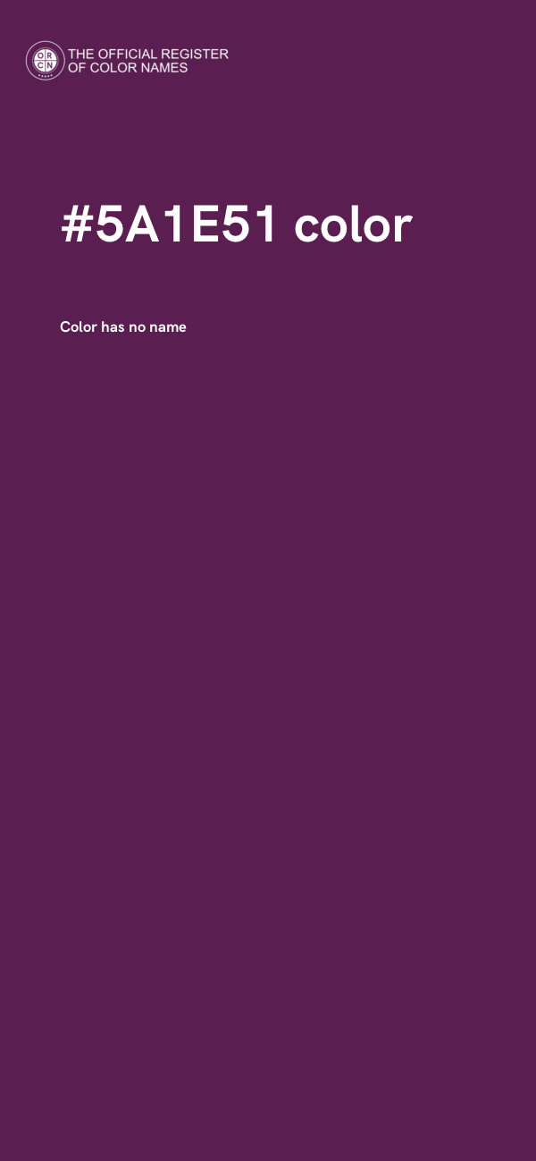 #5A1E51 color image