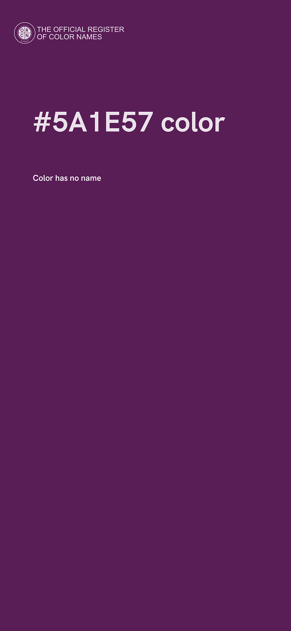 #5A1E57 color image