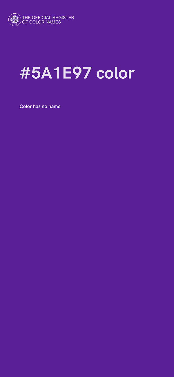 #5A1E97 color image