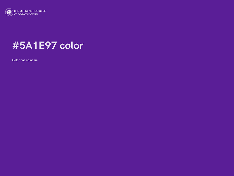 #5A1E97 color image