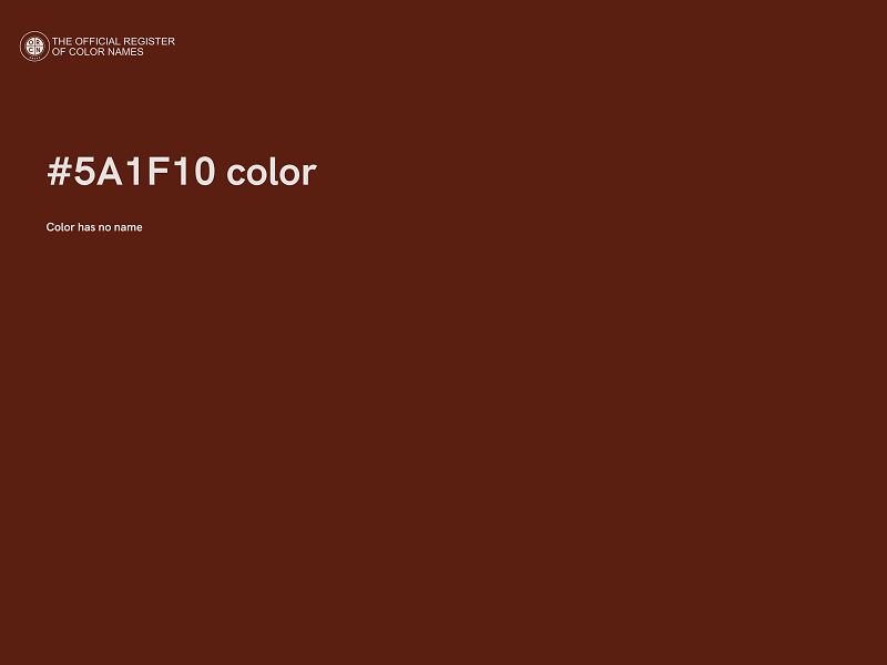 #5A1F10 color image