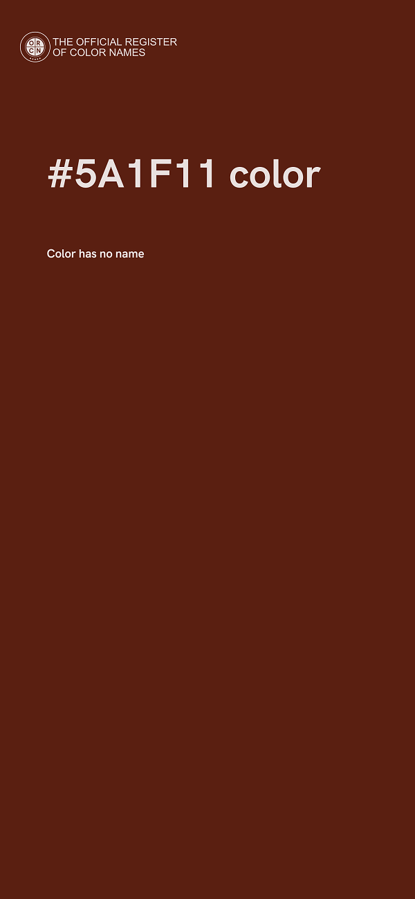 #5A1F11 color image