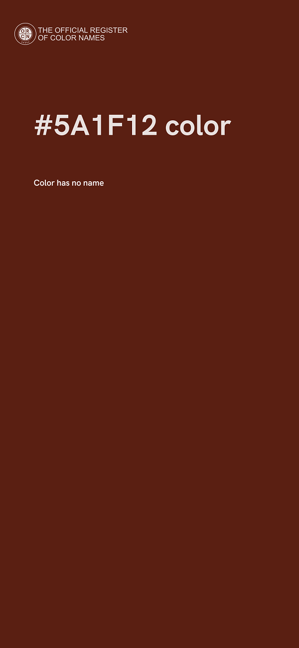 #5A1F12 color image