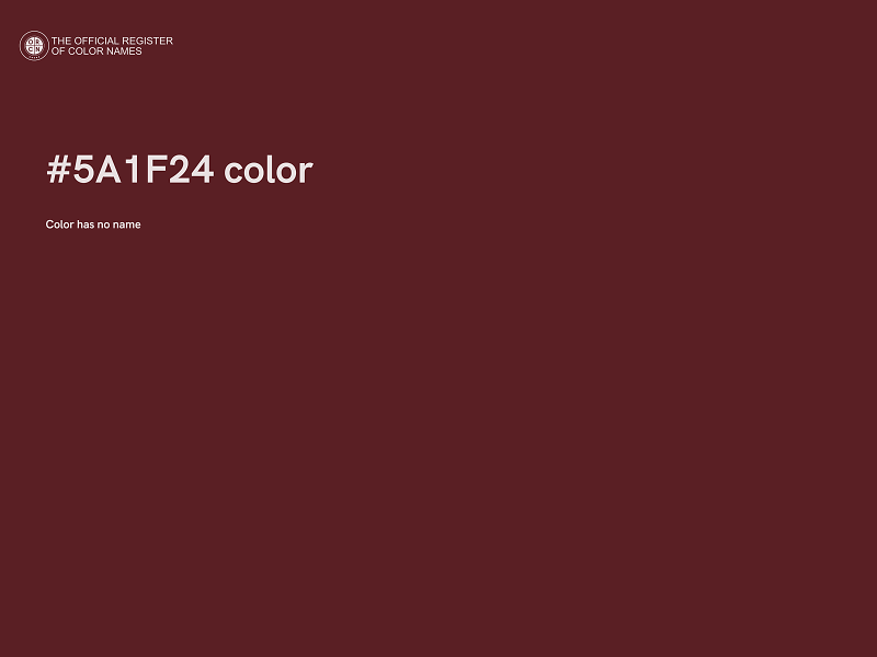 #5A1F24 color image