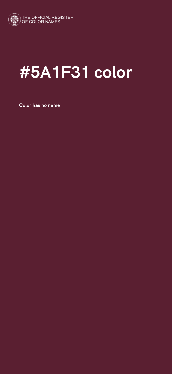 #5A1F31 color image