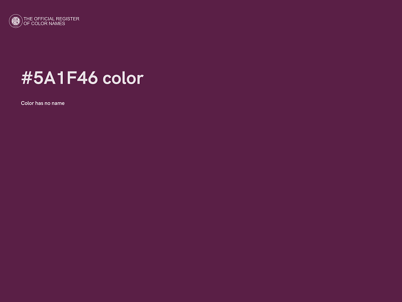 #5A1F46 color image