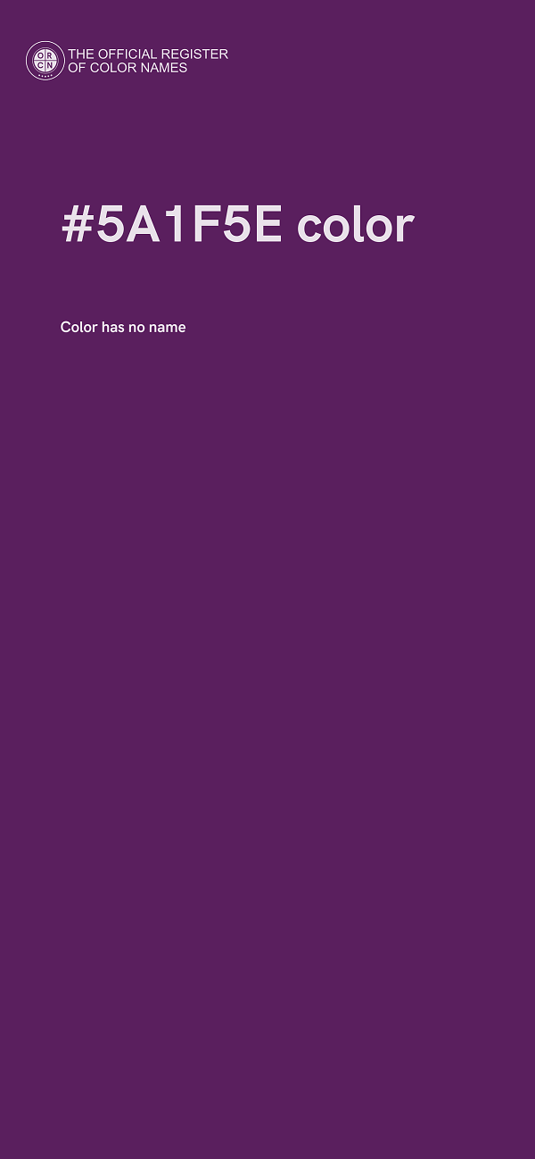 #5A1F5E color image
