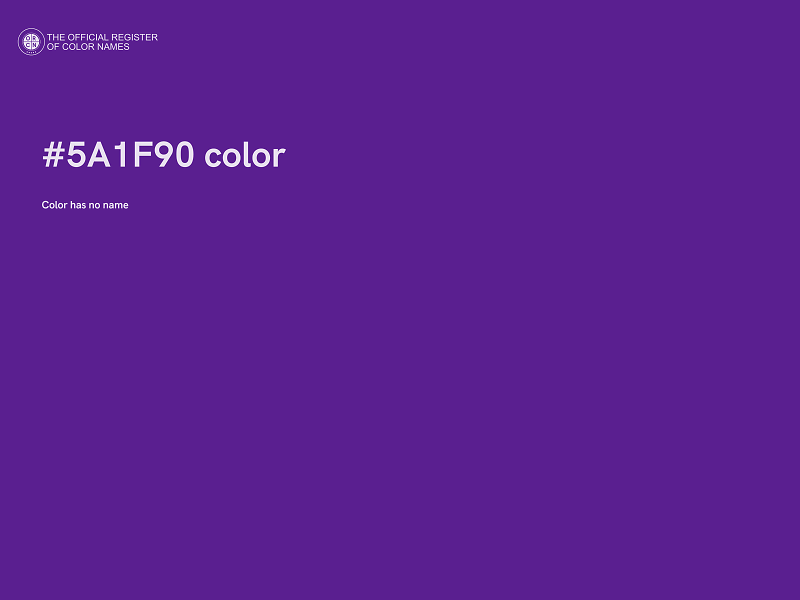 #5A1F90 color image