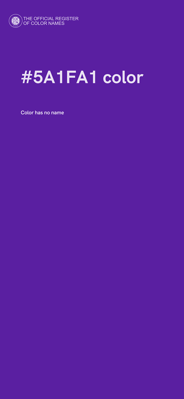 #5A1FA1 color image