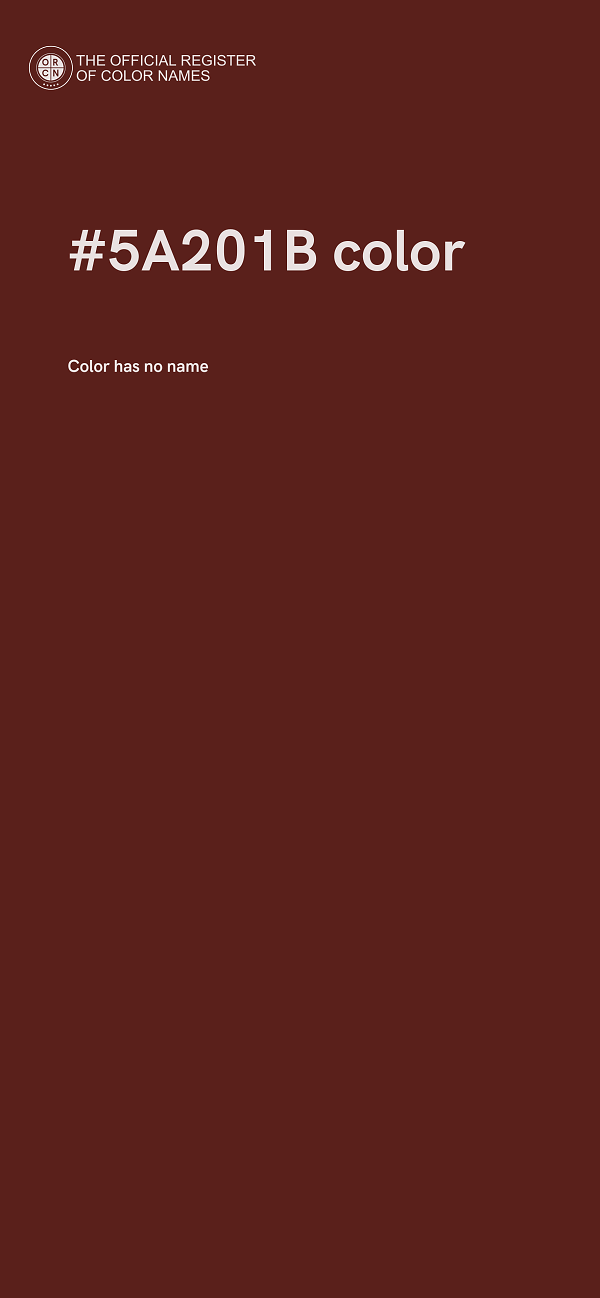 #5A201B color image