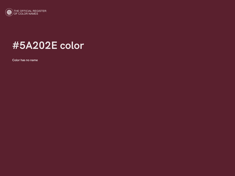 #5A202E color image