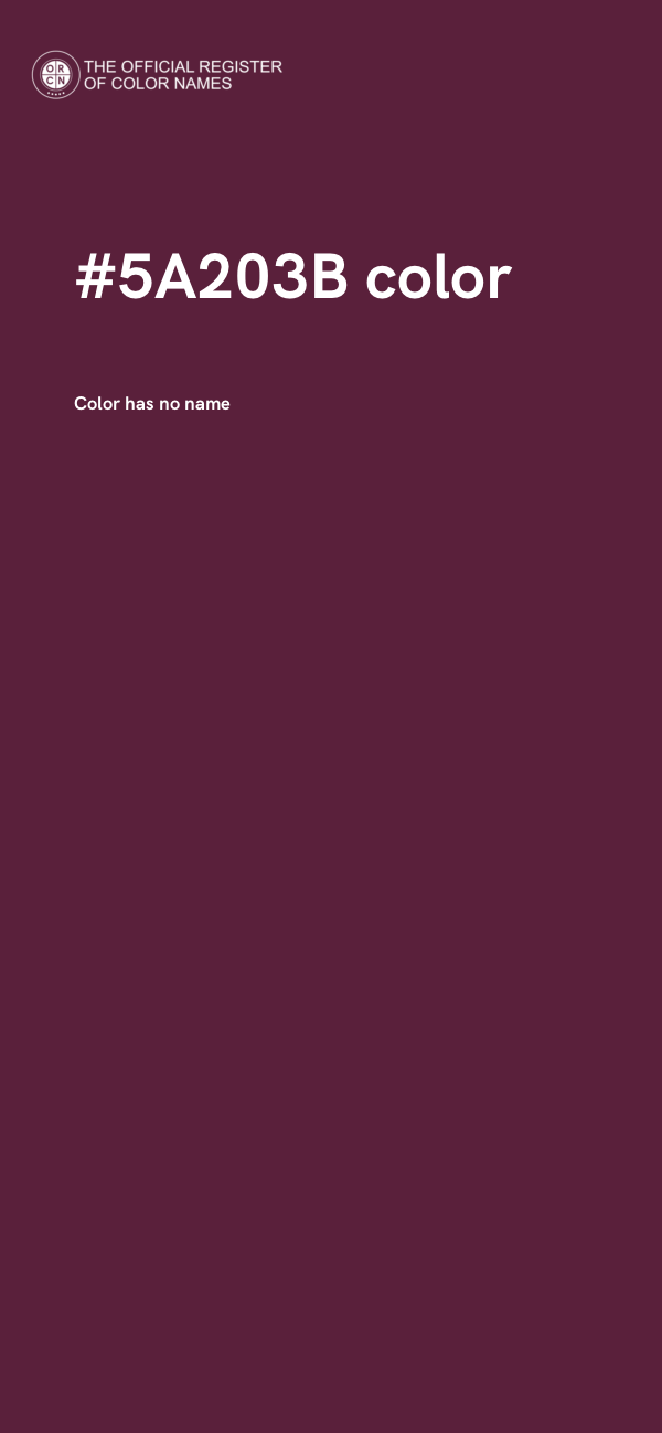 #5A203B color image