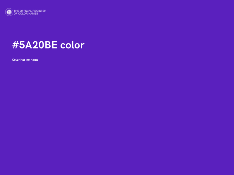 #5A20BE color image