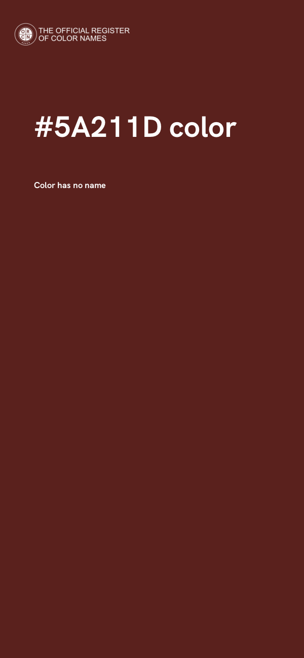 #5A211D color image
