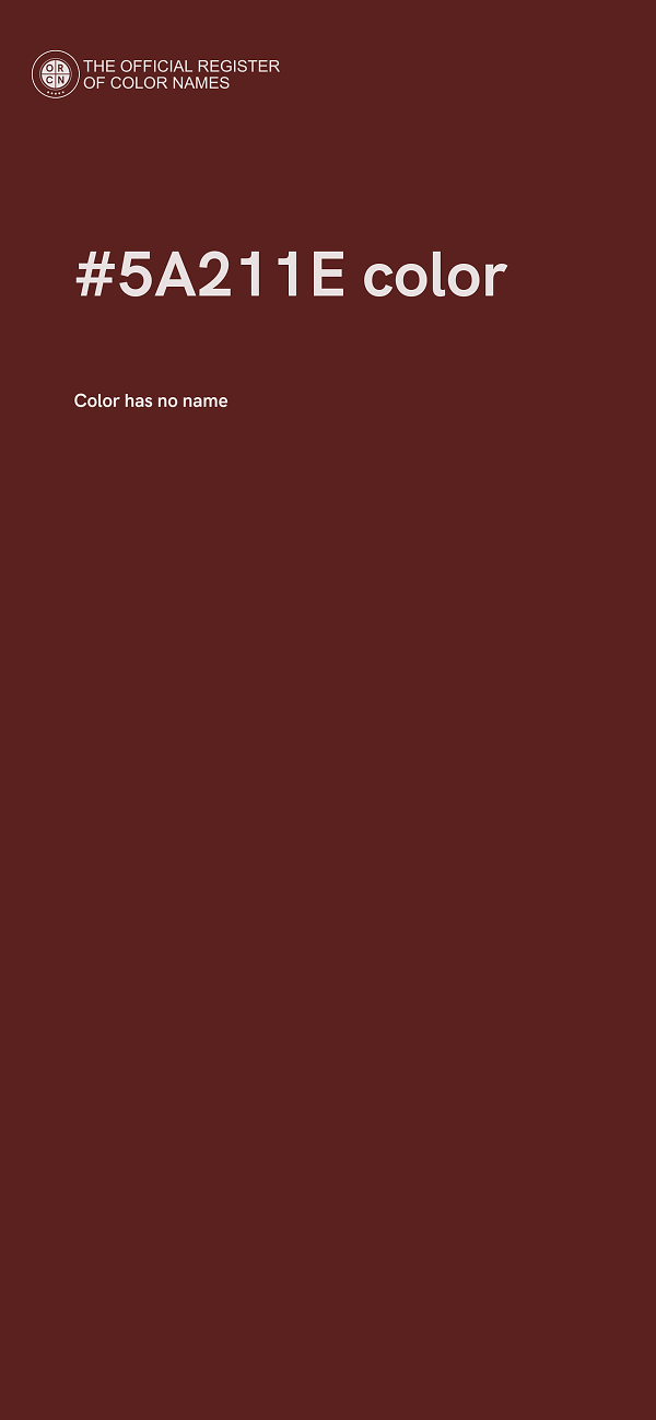 #5A211E color image