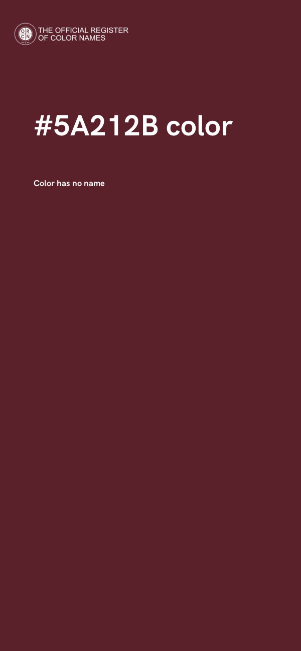 #5A212B color image