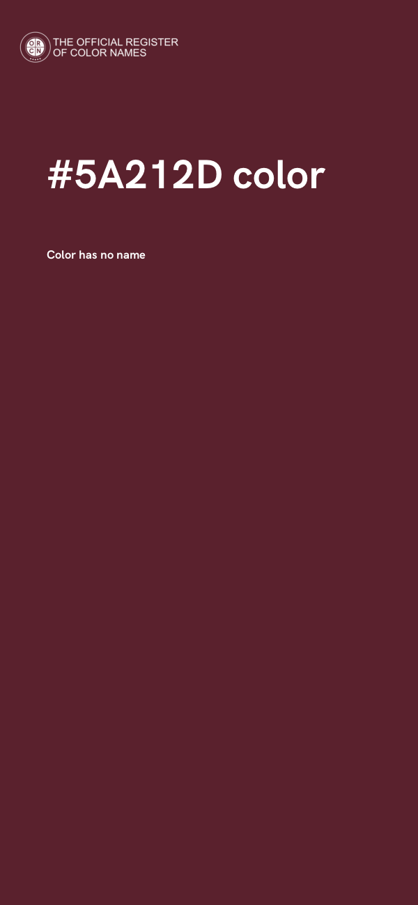 #5A212D color image