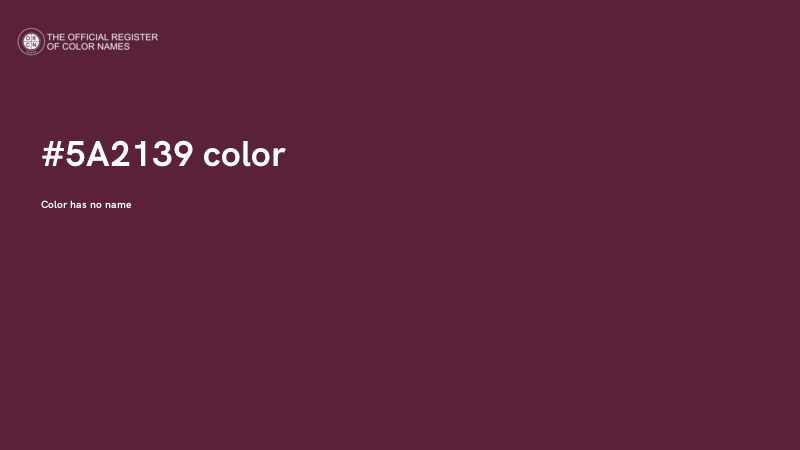 #5A2139 color image