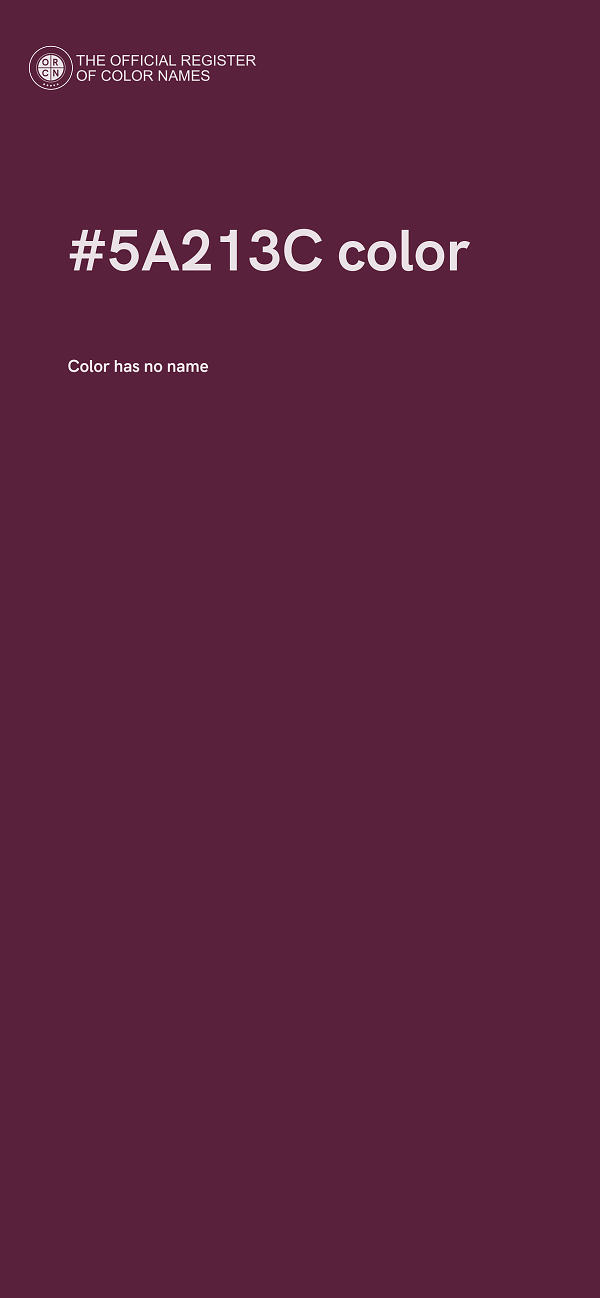 #5A213C color image