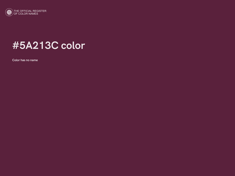 #5A213C color image