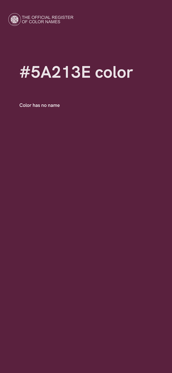 #5A213E color image
