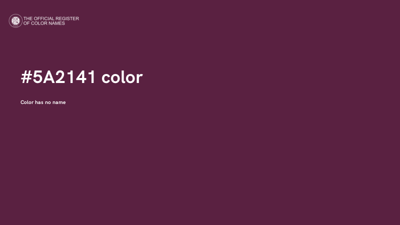 #5A2141 color image