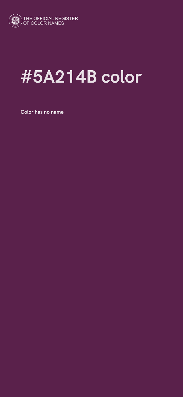 #5A214B color image