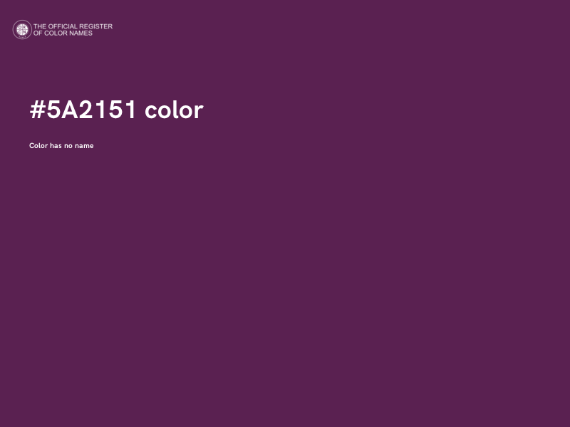 #5A2151 color image