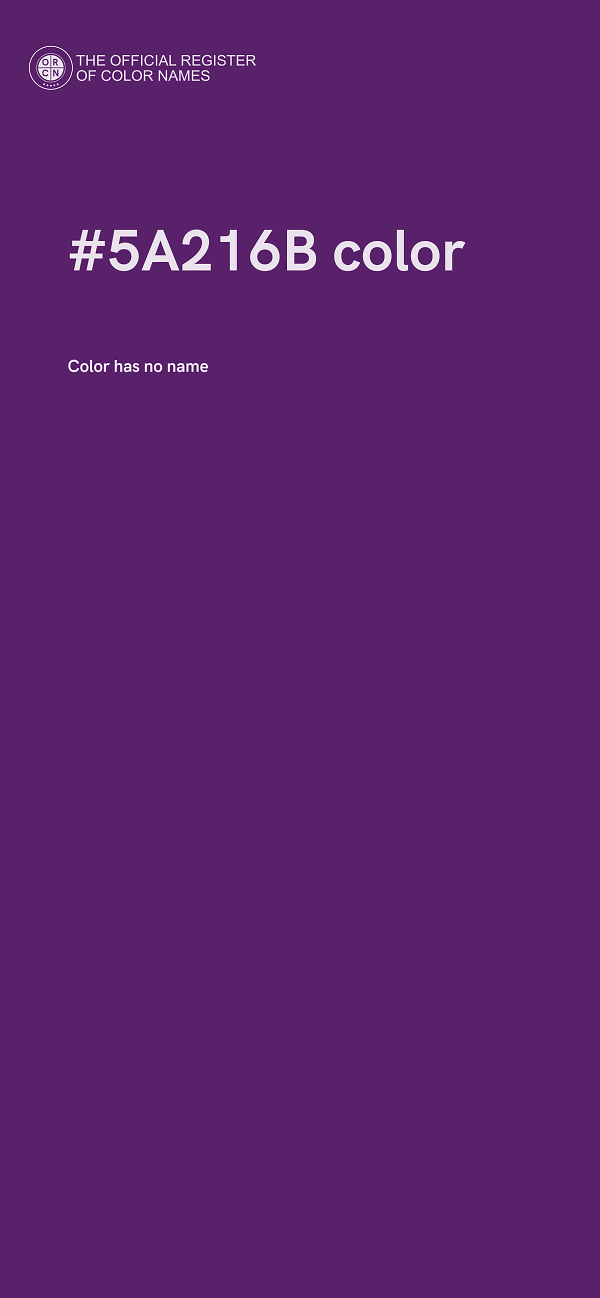 #5A216B color image