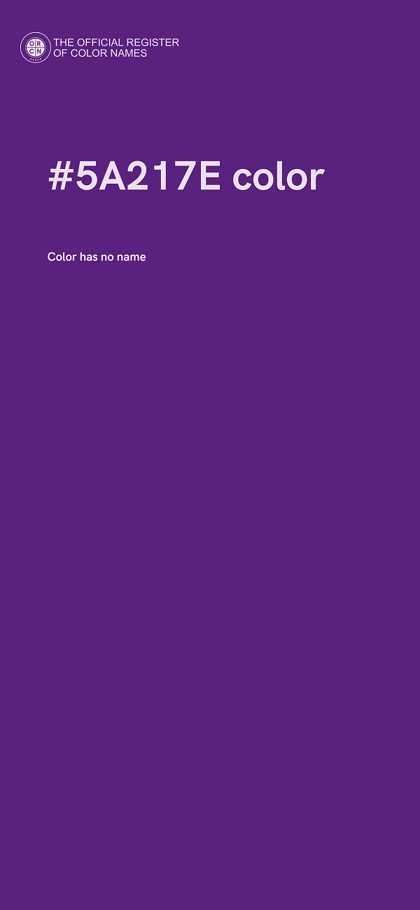 #5A217E color image