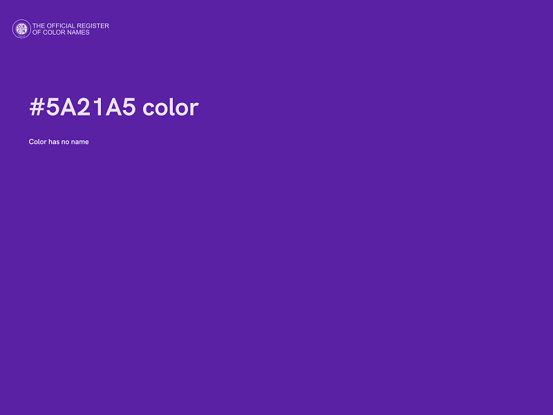 #5A21A5 color image