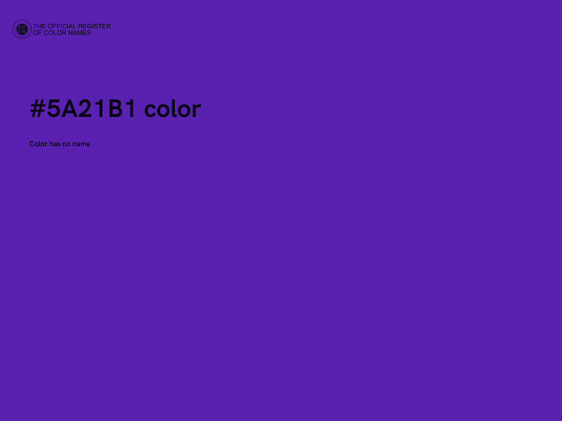 #5A21B1 color image